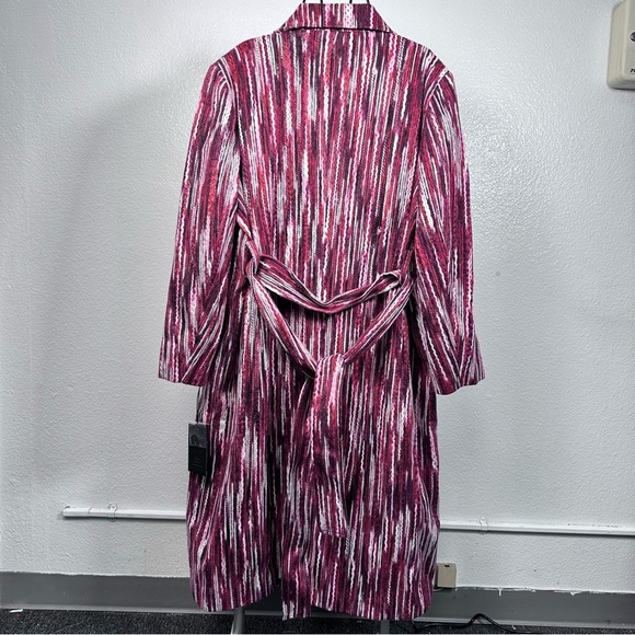 Kathy Ireland | Beautiful Women Duster Coat, Pink Multi - Picture 2 of 10
